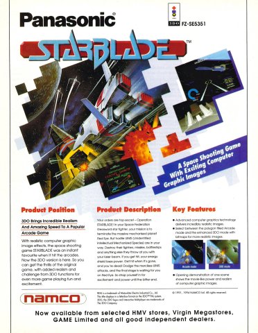 Starblade (Spring 1995) (UK)