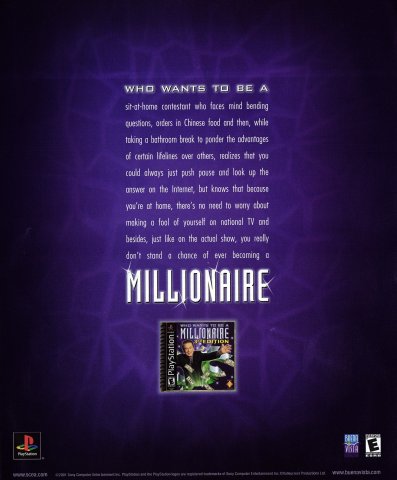 Who Wants to Be a Millionaire, 3rd Edition (August 2001)