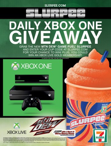 7-Eleven Slurpee Xbox One Giveaway (December 2013)