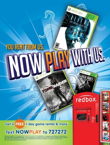 Redbox game rentals (April 2013)