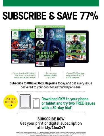 Official Xbox Magazine subscriptions (April 2016)