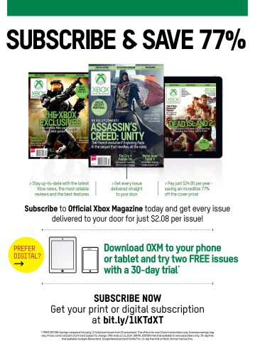 Official Xbox Magazine subscriptions (December 2014)