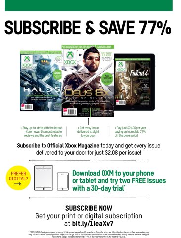 Official Xbox Magazine subscriptions (December 2015)