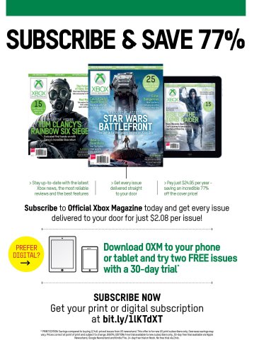 Official Xbox Magazine subscriptions (July 2015)