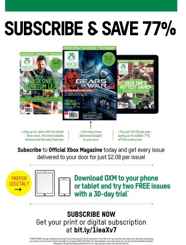 Official Xbox Magazine subscriptions (March 2016)