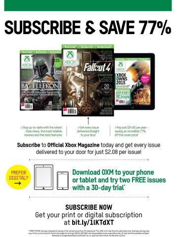 Official Xbox Magazine subscriptions (November 2015)