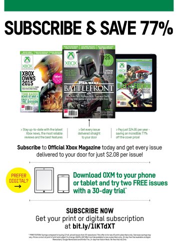 Official Xbox Magazine subscriptions (October 2015)