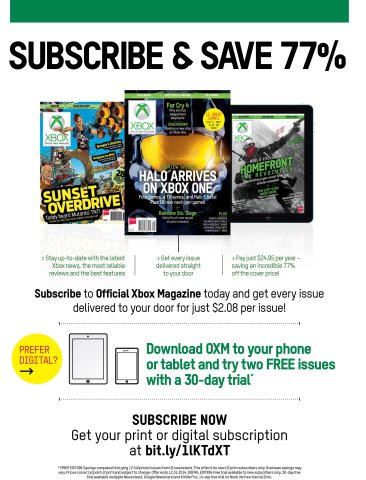 Official Xbox Magazine subscriptions (September 2014)