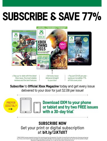 Official Xbox Magazine subscriptions (September 2015)