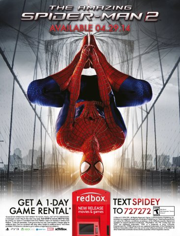 Redbox Amazing Spider-Man 2 rentals (June 2014)