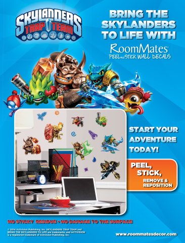 Skylanders: Trap Team RoomMates wall decals (April 2015)