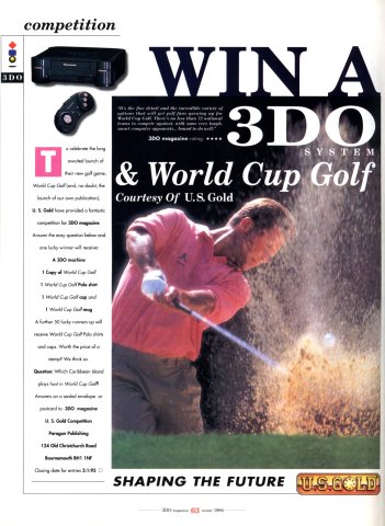 3DO Magazine/World Cup Golf competition (December 1994) (UK)