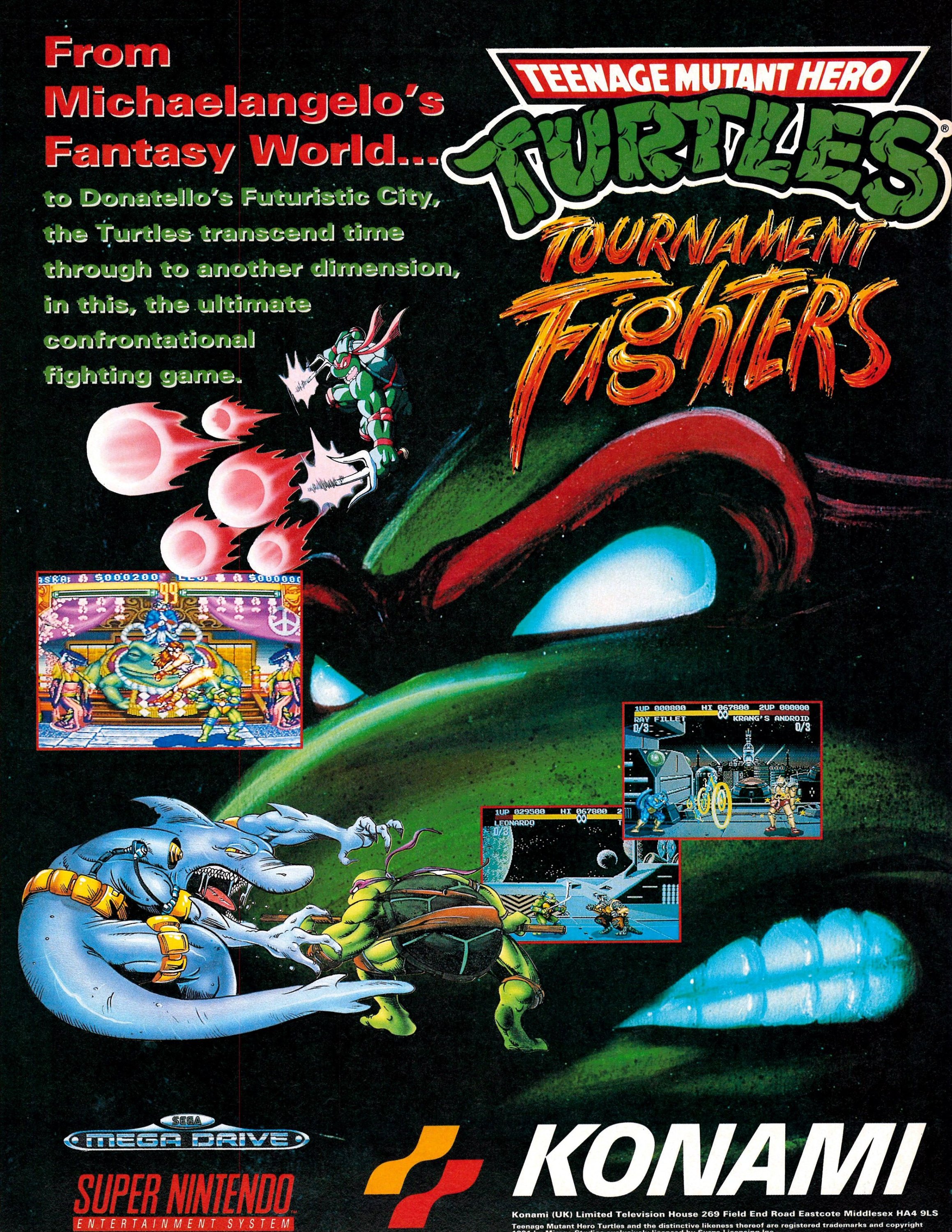 Teenage Mutant Ninja Turtles Tournament Fighters (Teenage Mutant Hero Turtles Tournament Fighters) (January 1994) (UK)