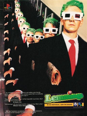 3D Lemmings (November 1995) (UK)