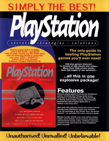 PlayStation Secrets Strategies Solutions book (March 1997) (UK)