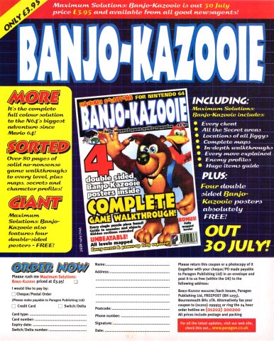 Maximum Solutions: Banjo-Kazooie (September 1998) (UK)