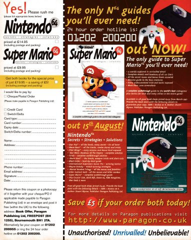 Nintendo 64: Secrets Strategies Solutions (August 1997) (UK)