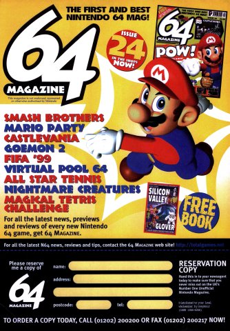 64 Magazine issue 24 (March 1999) (UK)