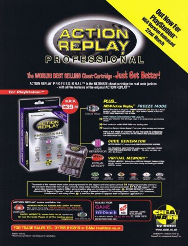 Action Replay Professional (May 1999) (UK)