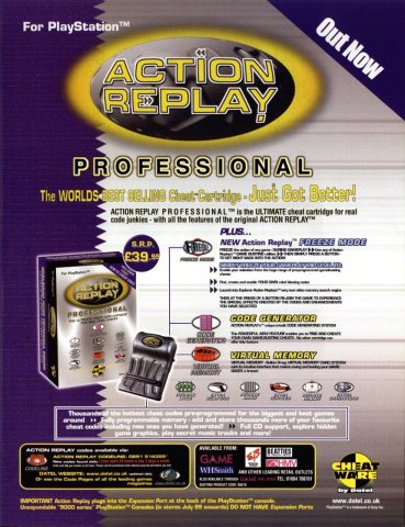 Action Replay Professional (September 1999) (UK)