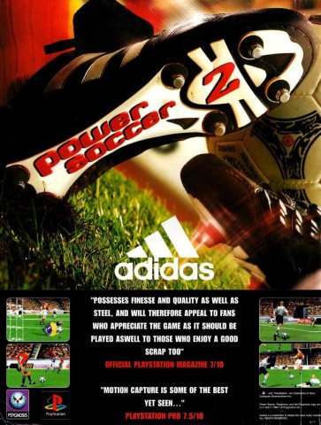 Adidas Power Soccer 2 (February 1998) (UK)