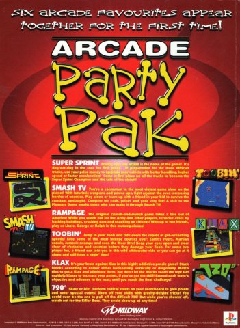 Arcade Party Pak (March 2000) (UK)