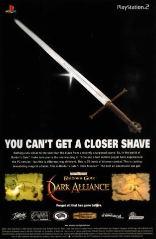 Baldur's Gate: Dark Alliance (December 2001) (UK)