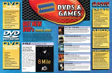 Blockbuster DVD and Game Rentals (Canada) (March 2003)