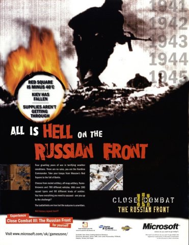 Close Combat III: The Russian Front (March 1999) (UK)