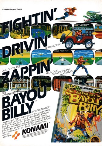 Adventures of Bayou Billy, The (April 1991) (UK)