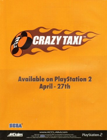 Crazy Taxi (April 2001) (UK)