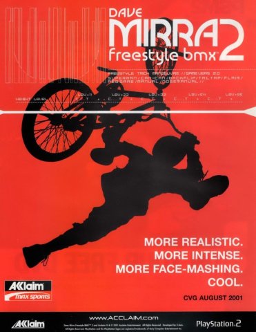 Dave Mirra Freestyle BMX 2 (September 2001) (UK)