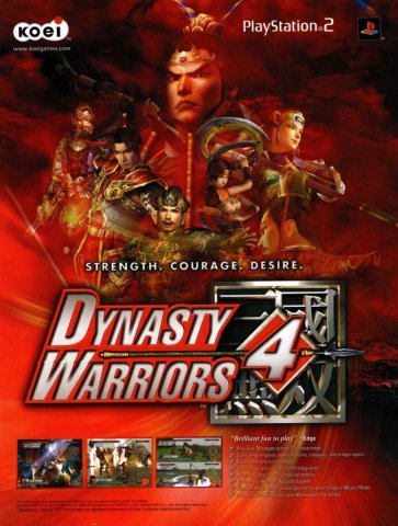 Dynasty Warriors 4 (June 2003) (UK)