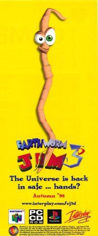 Earthworm Jim 3D (August 1998) (UK)