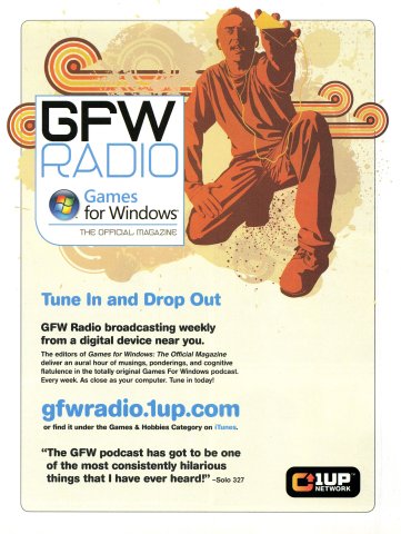 Games For Windows GFW Radio podcast (February 2008)