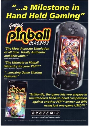 Gottlieb Pinball Classics (October 2005) (UK)