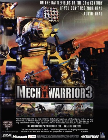 MechWarrior 3 (July 1999) (UK)