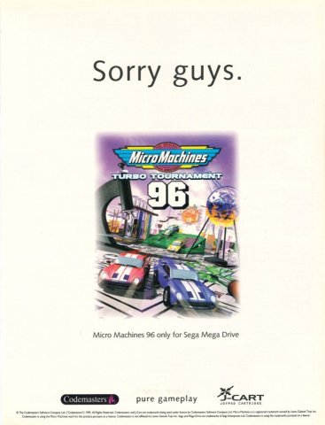 Micro Machines Turbo Tournament '96 (December 1995) (UK)