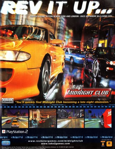 Midnight Club Street Racing (January 2001) (UK)