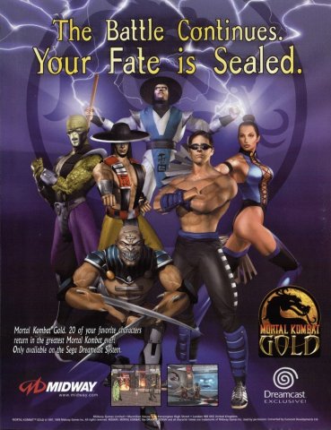 Mortal Kombat Gold (December 1999) (UK)