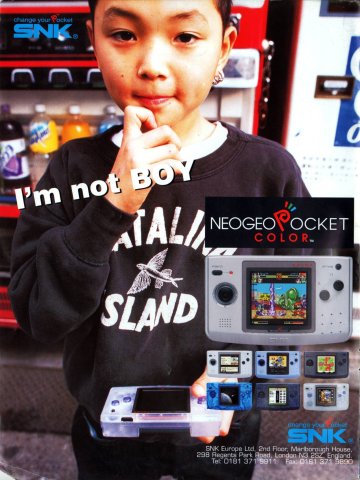 Neo Geo Pocket Color - I'm Not Boy (September 1999) (UK)