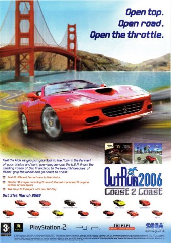 OutRun 2006: Coast 2 Coast (April 2006) (UK)