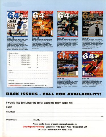 64 Extreme back issues (December 1997) (UK)