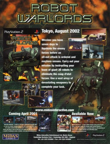 Robot Warlords (April 2001) (UK)