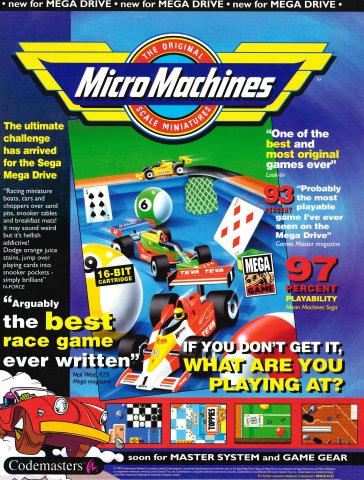 Micro Machines (September 1993) (UK)