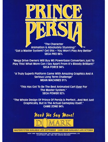 Prince of Persia (October 1992) (UK)