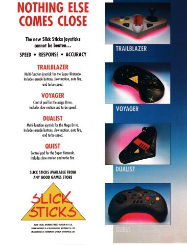 Slick Sticks Voyager, Slick Sticks Dualist (December 1992) (UK)