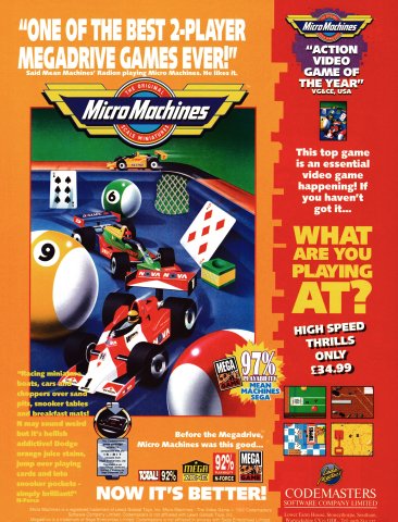 Micro Machines (February 1993) (UK)