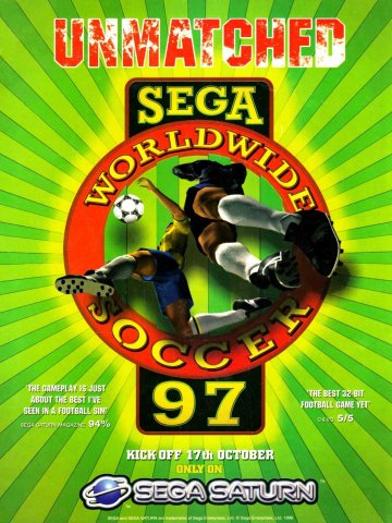 Sega Worldwide Soccer 97 (November 1996) (UK)