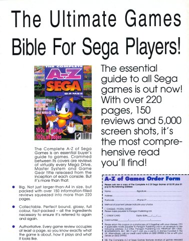 Complete A-Z of Sega Games, The (June 1993) (UK)